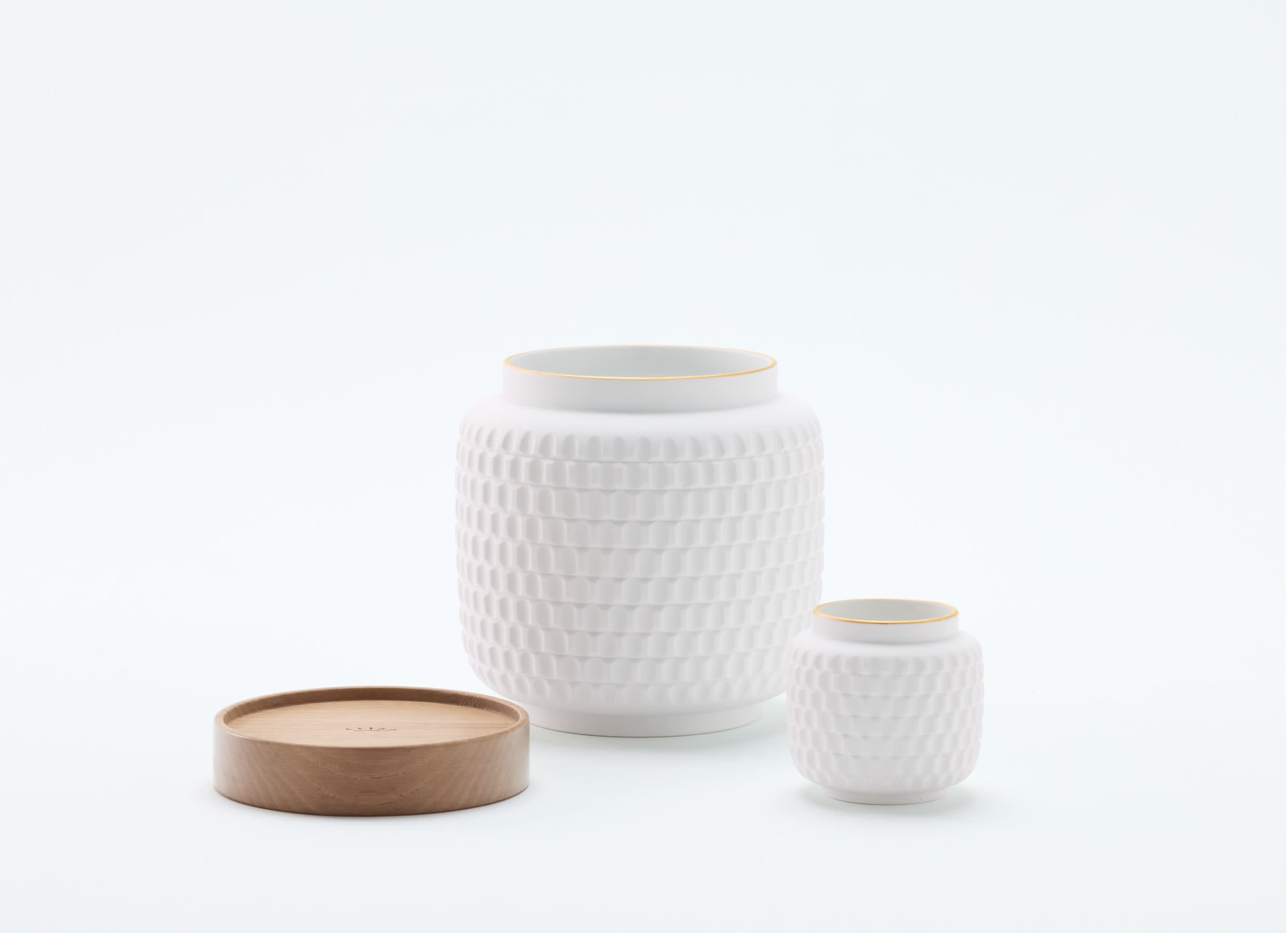 Small Vase Gear Mechanical Textures | Officina Ultra | GINORI 1735